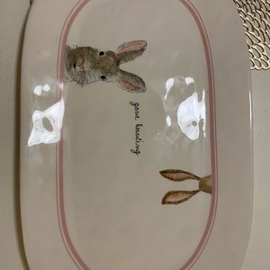 Easter bunny platter